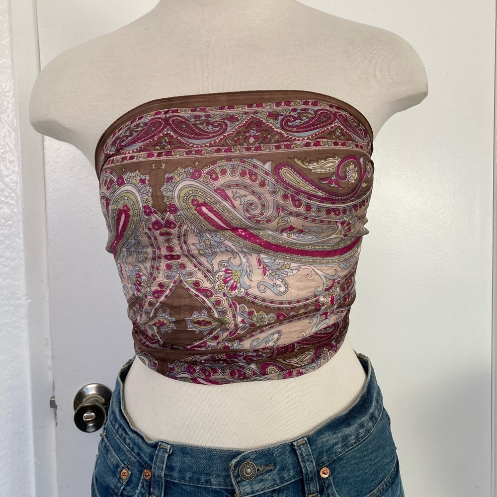 Paisley Print Shawl 100% Silk